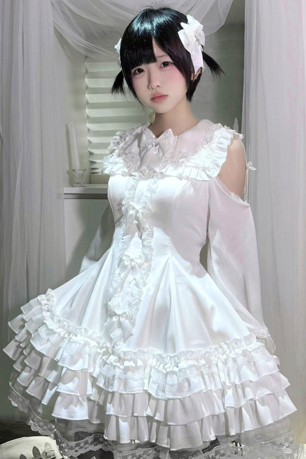 Satin Gothic Witch Dress