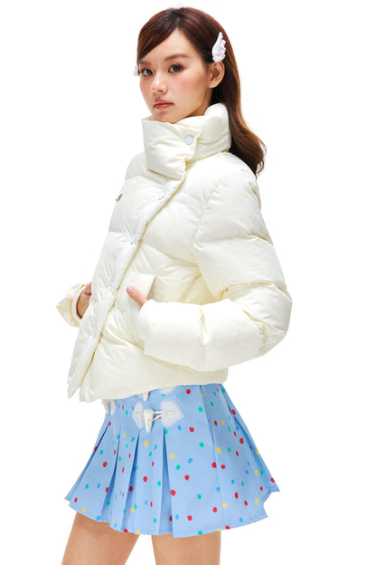 American Retro Stand Collar Down Jacket