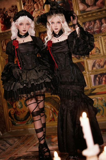 【予約商品】ソーサレスコルセットアンサンブルロリータセットアップ