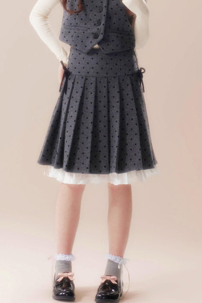Soft A-line Riverside Pleated Skirt