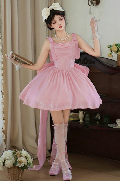 バブルシーヘリンボーンロリータジャンパースカートロリータセットアップ