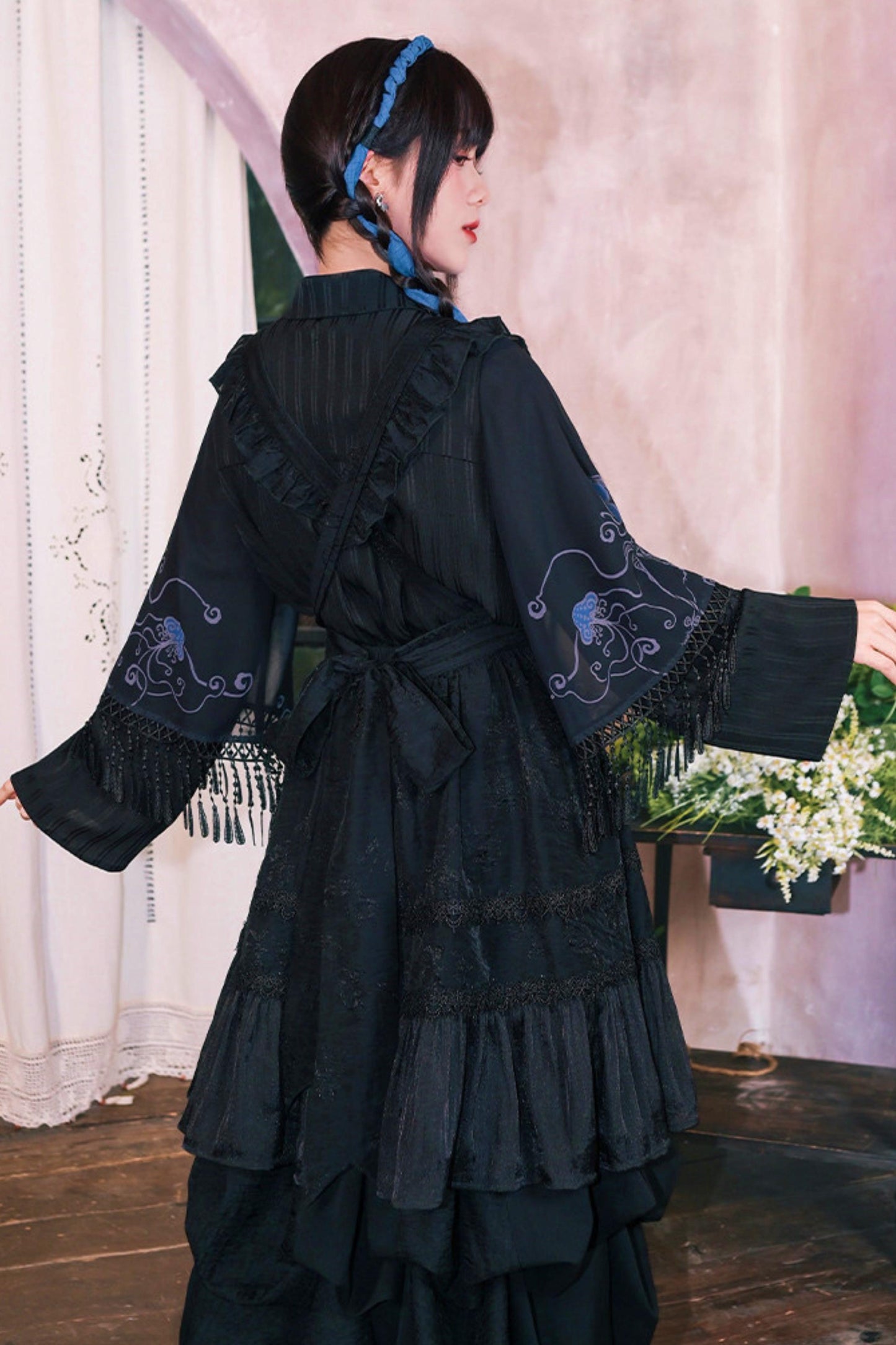 Embroidered Lace Overskirt