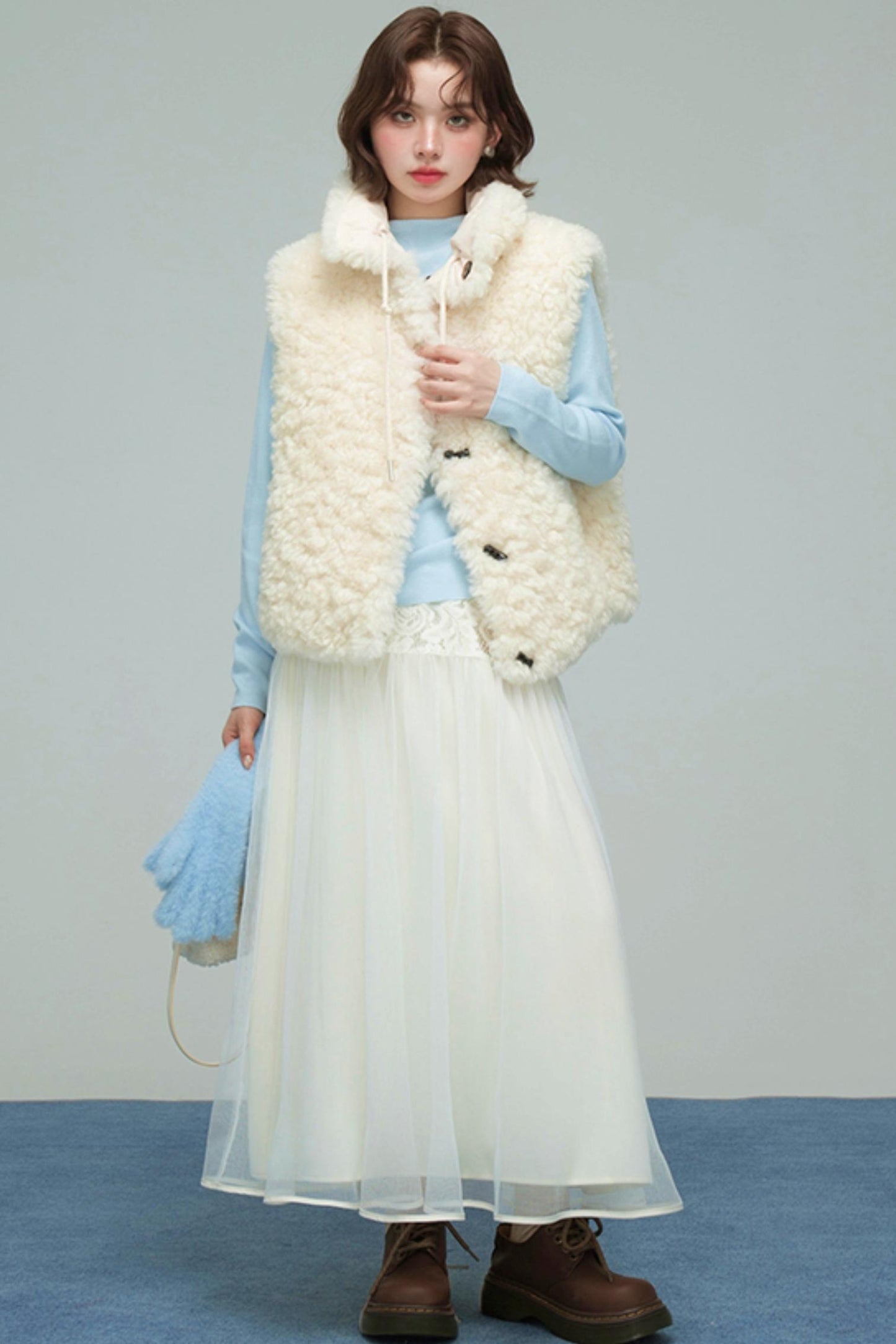 ムーンライトレースプリーツスカート　