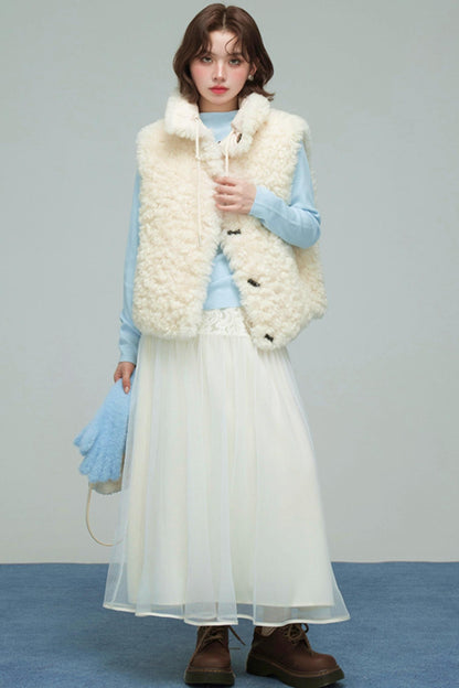 ムーンライトレースプリーツスカート　