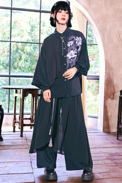 Dark Realm Chiffon Blouse