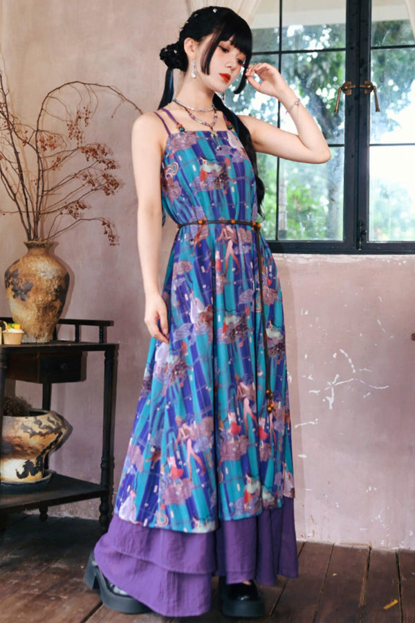 Sea of Clouds Fantasy Cami Dress + Cardigan