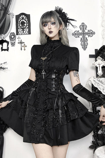 Gothic Corset Lace-Up Dress