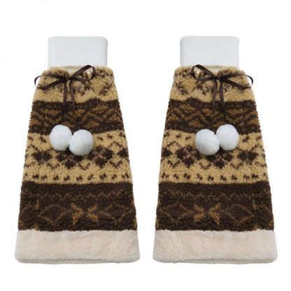 Plaid Skirt + Coat + Top + Leg Warmers