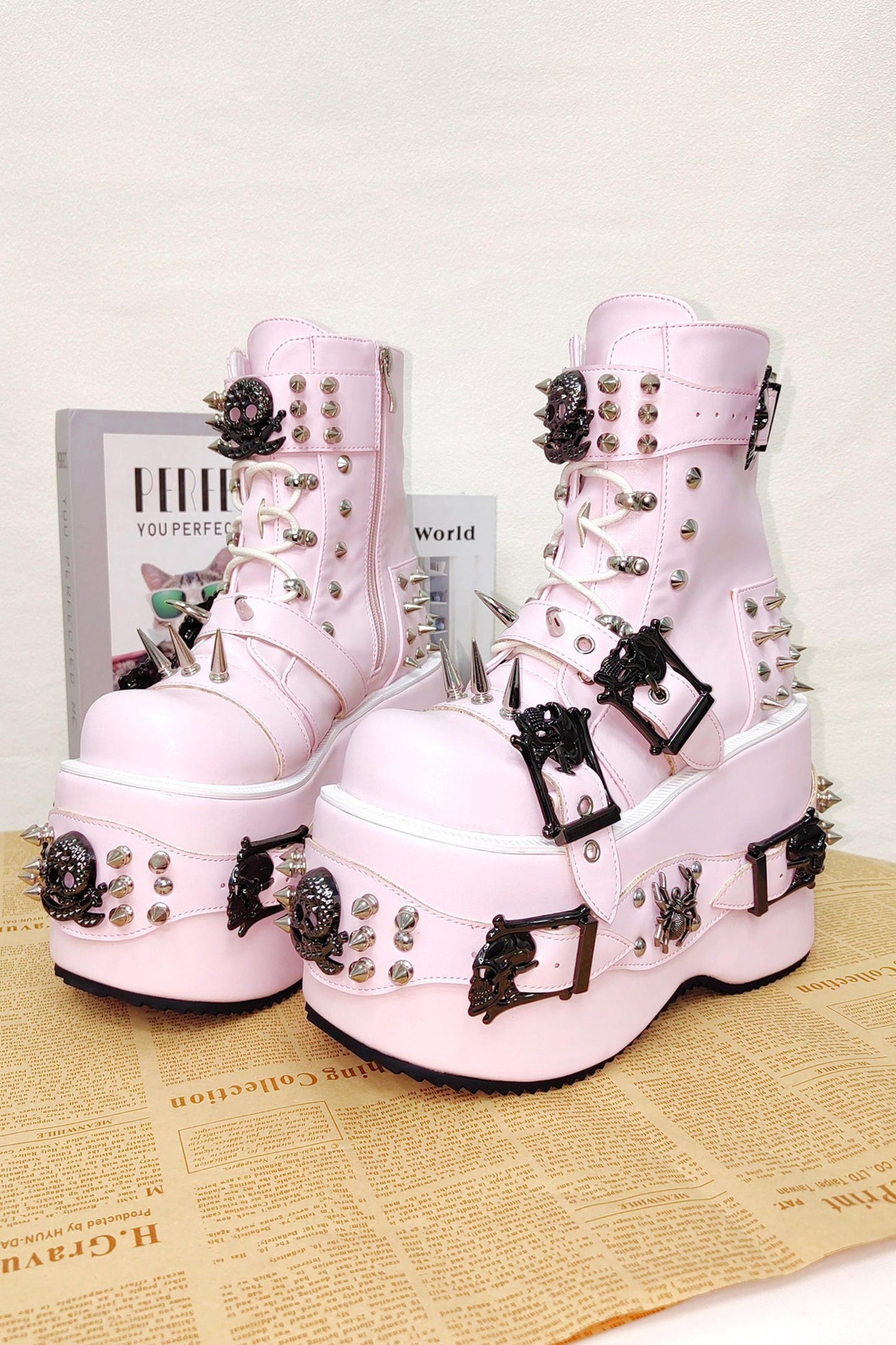 Lolita Punk Round-Toe Boots