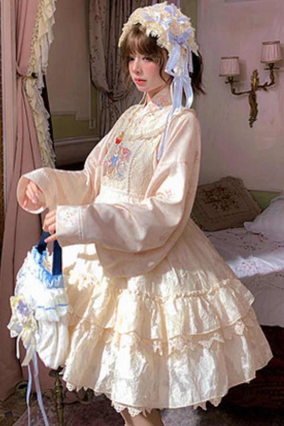 Chemisier avec broderie de conte de fées