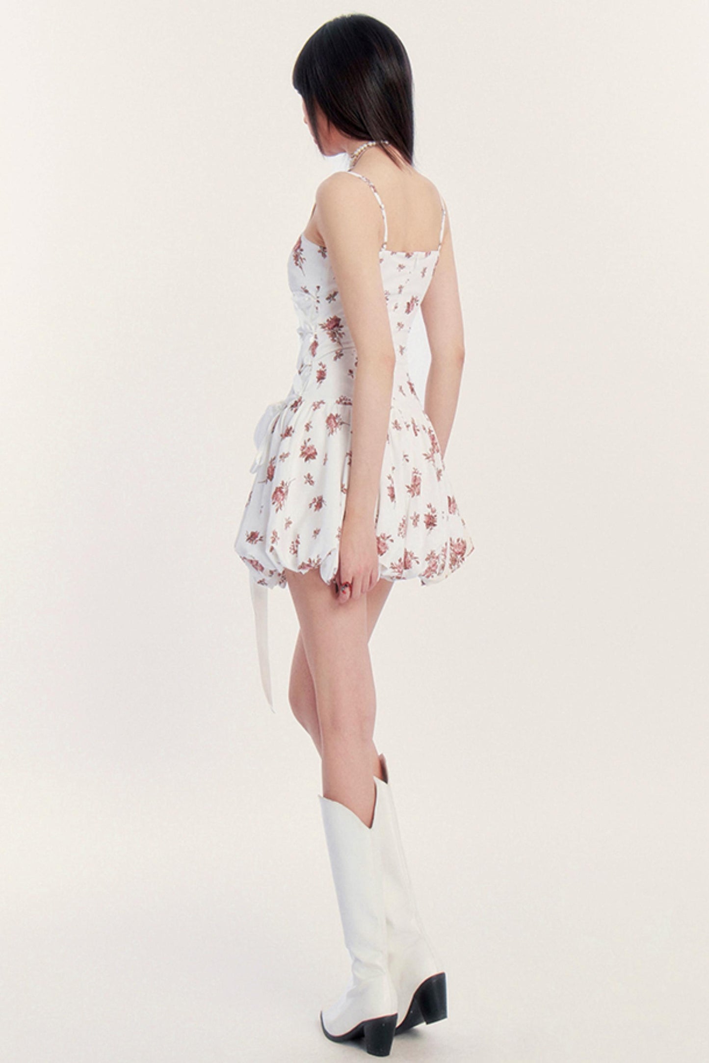 Holiday Flower Silhouette Dress