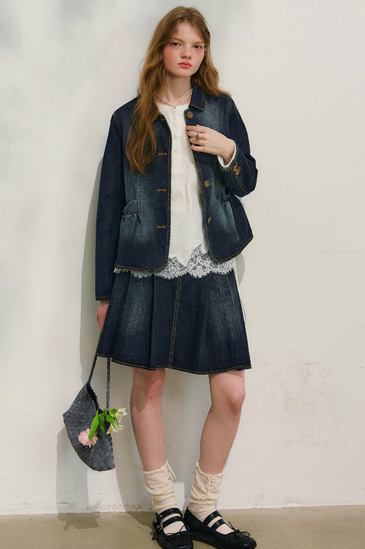 러브 다이어리 데님 재킷 + 스커트