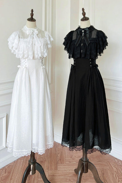 Gothic Young Lady Lace Dress + Accessories