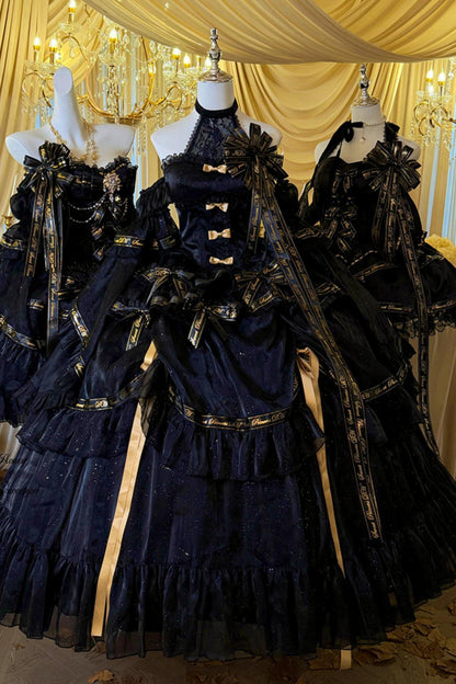 Elegant Gothic Lolita Dress + Accessories