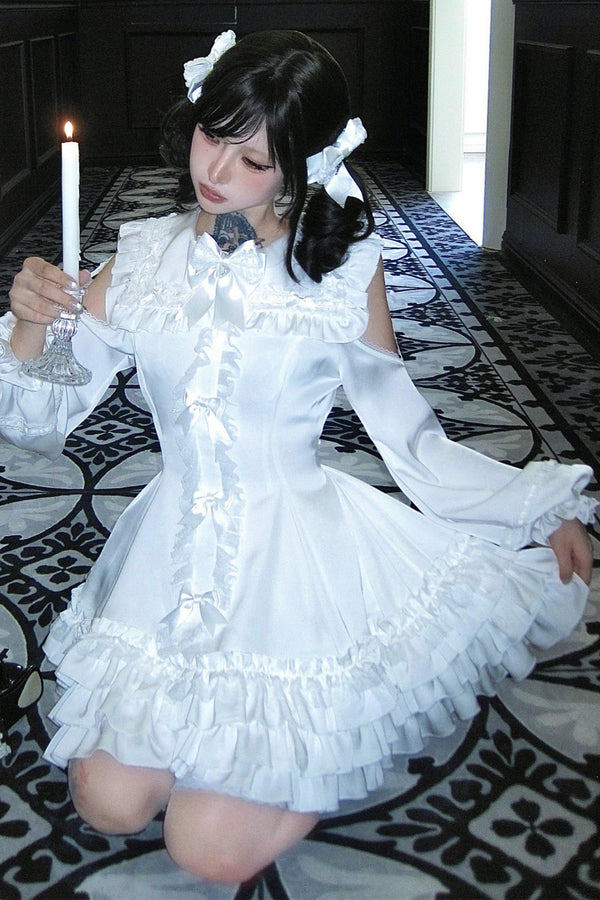 Satin Gothic Witch Dress