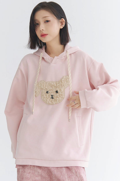 Gravity Museum Plush Puppy Sweatshirt - Women's Winter Comfort Top 2024