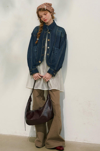 유롱 데님 재킷