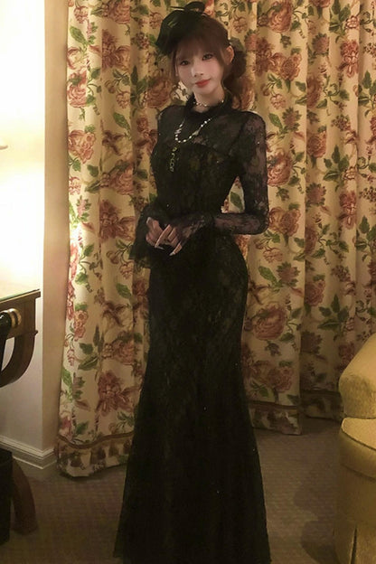 フレンチエレガンスフィッシュテールドレス