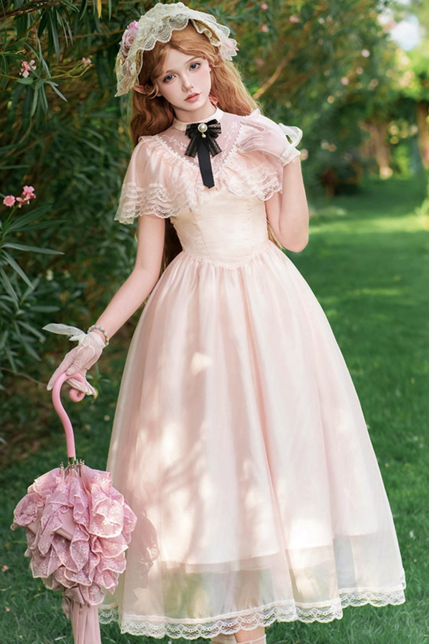 ツインエドワードカラーロリータドレス