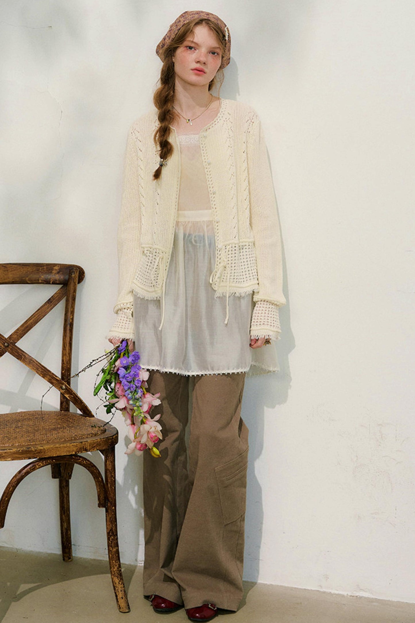 ストリートニットカーディガン