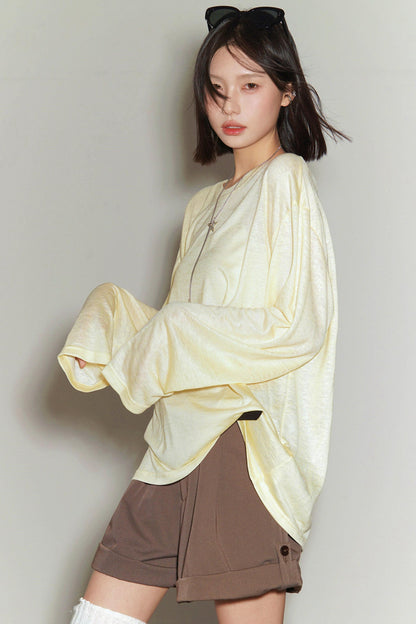 Cover-up Transparentes, lockeres Oberteil