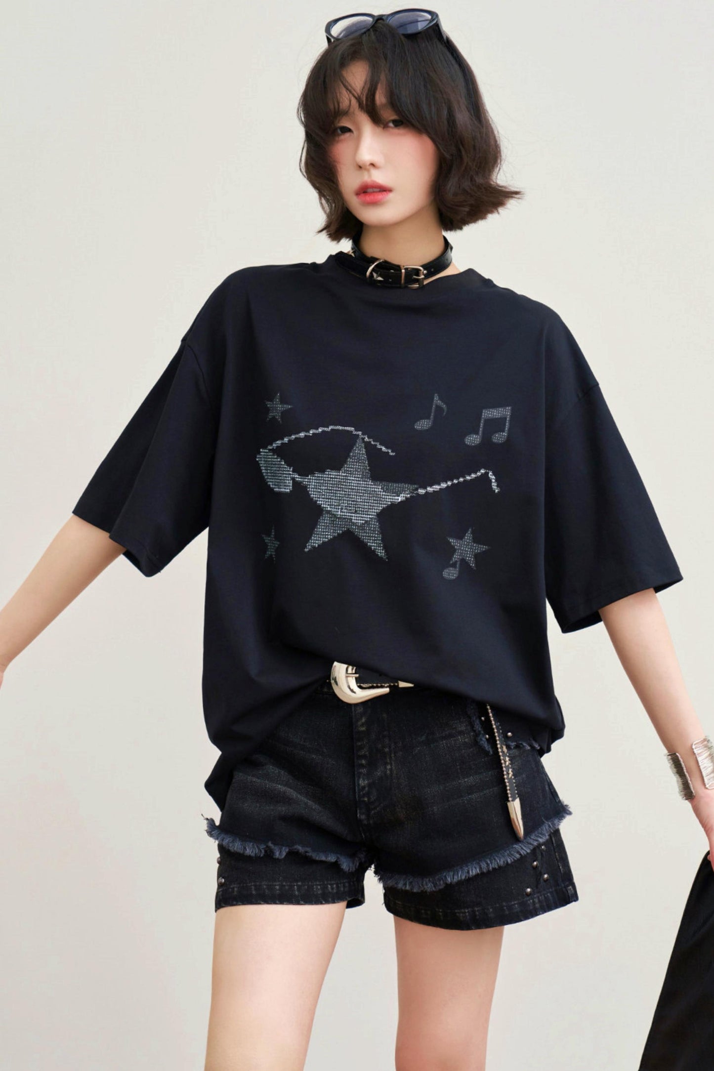 Gravity Museum Printed Top
