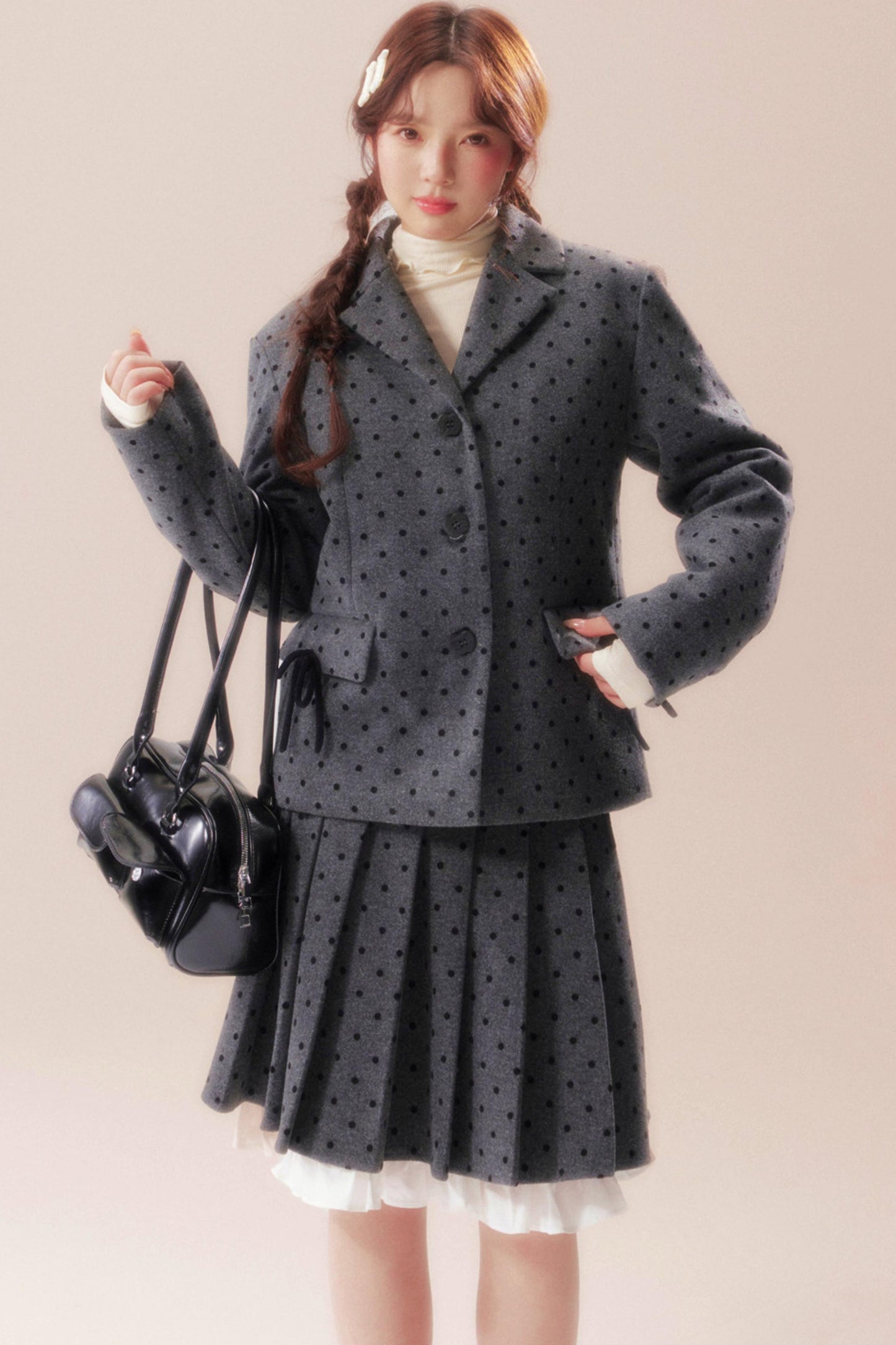 Soft A-line Riverside Pleated Skirt