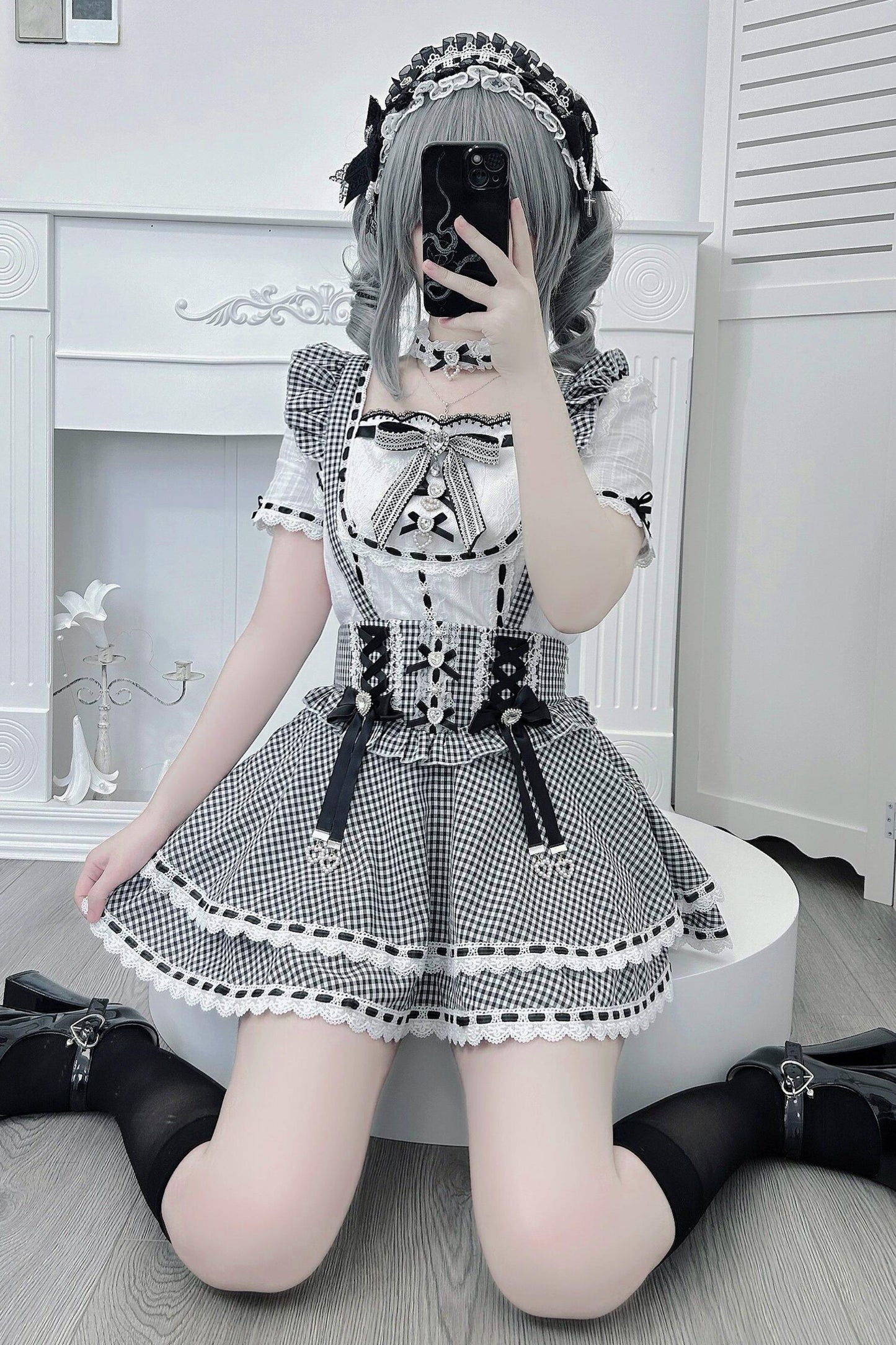[Pre-order Item] Doll Girly Ryousangata Top + Skirt