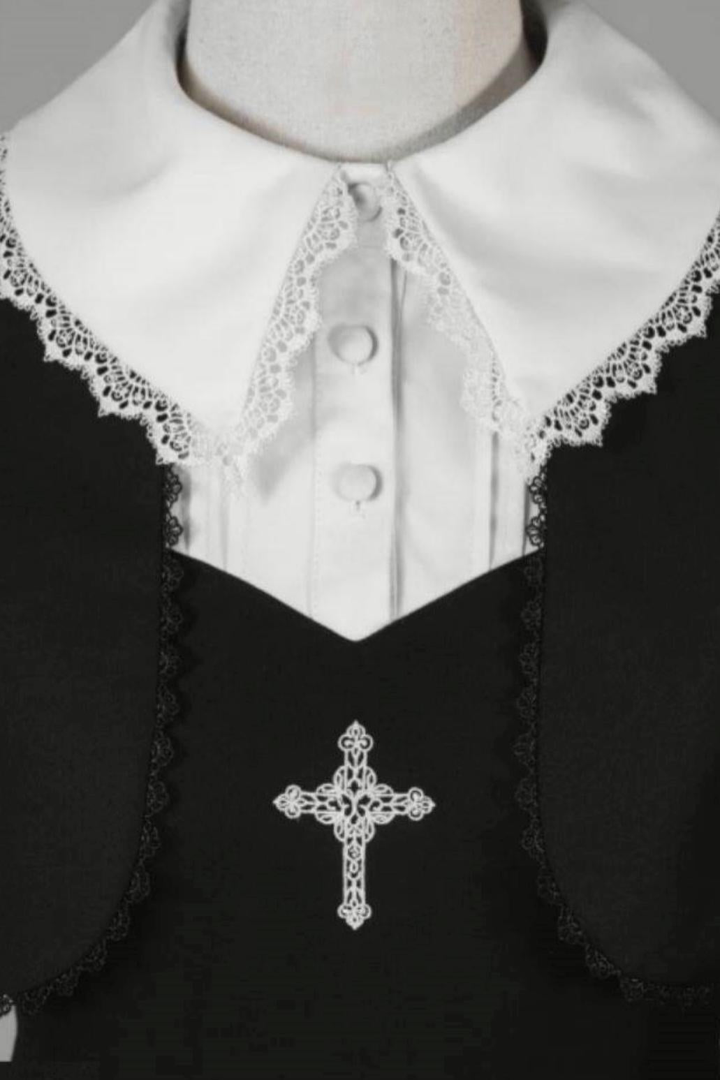 [Vorbestellung] Gothic White Night Kleid + Accessoires