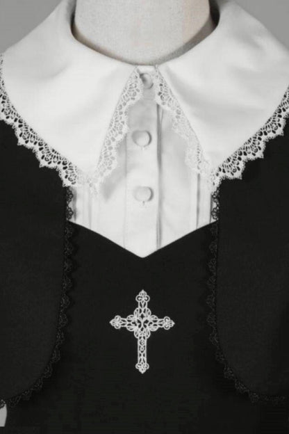 [Vorbestellung] Gothic White Night Kleid + Accessoires
