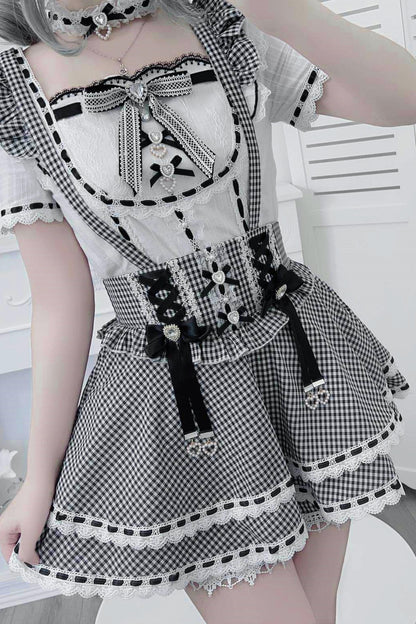 [Pre-order Item] Doll Girly Ryousangata Top + Skirt
