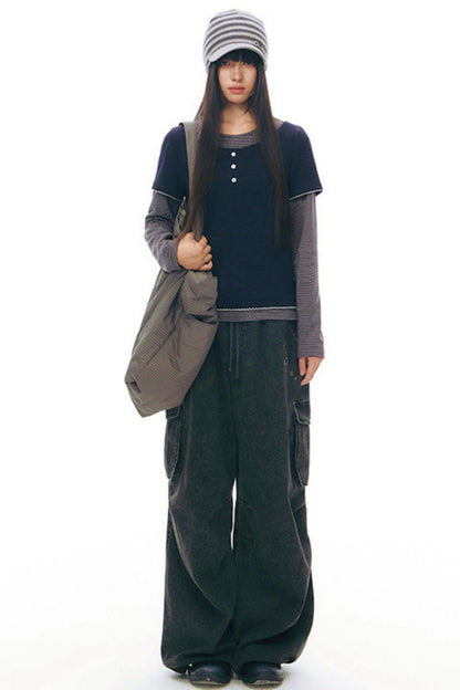 ボーダーニットキャップ