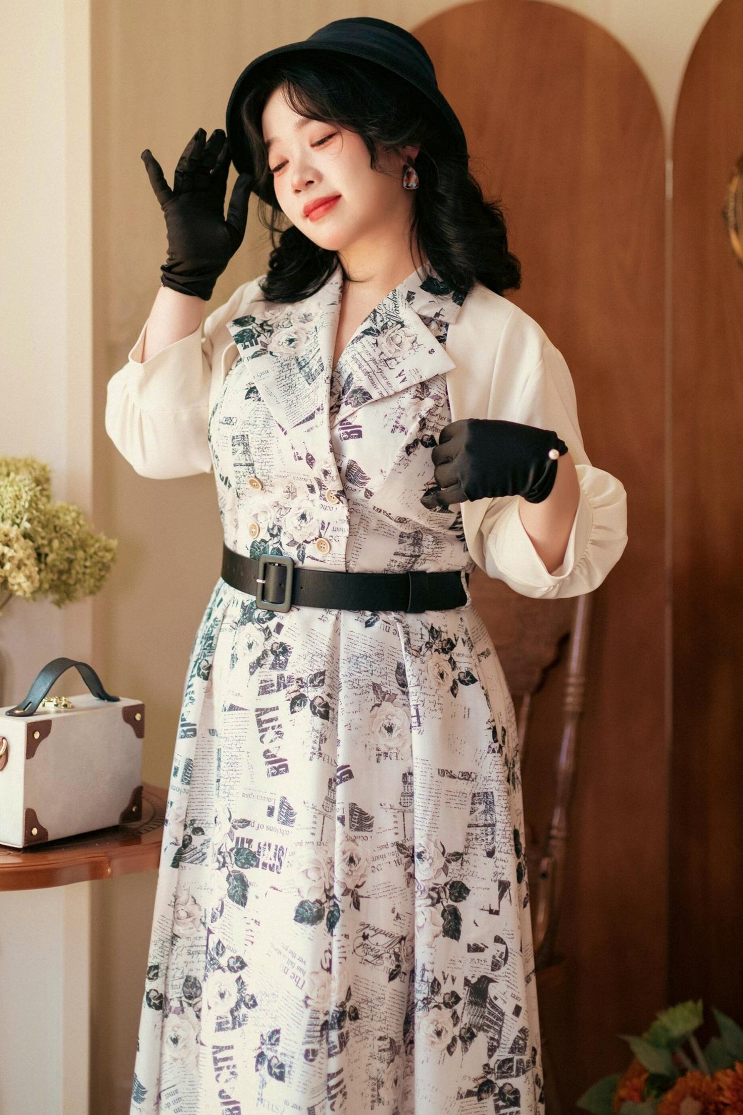 Französisch Elegantes Flare-Kleid