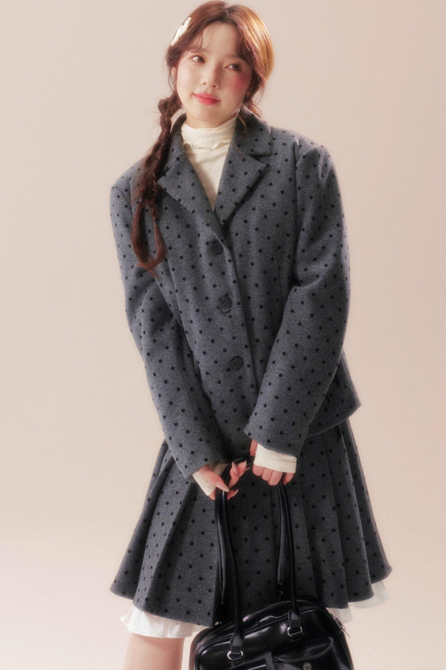 Soft A-line Riverside Pleated Skirt