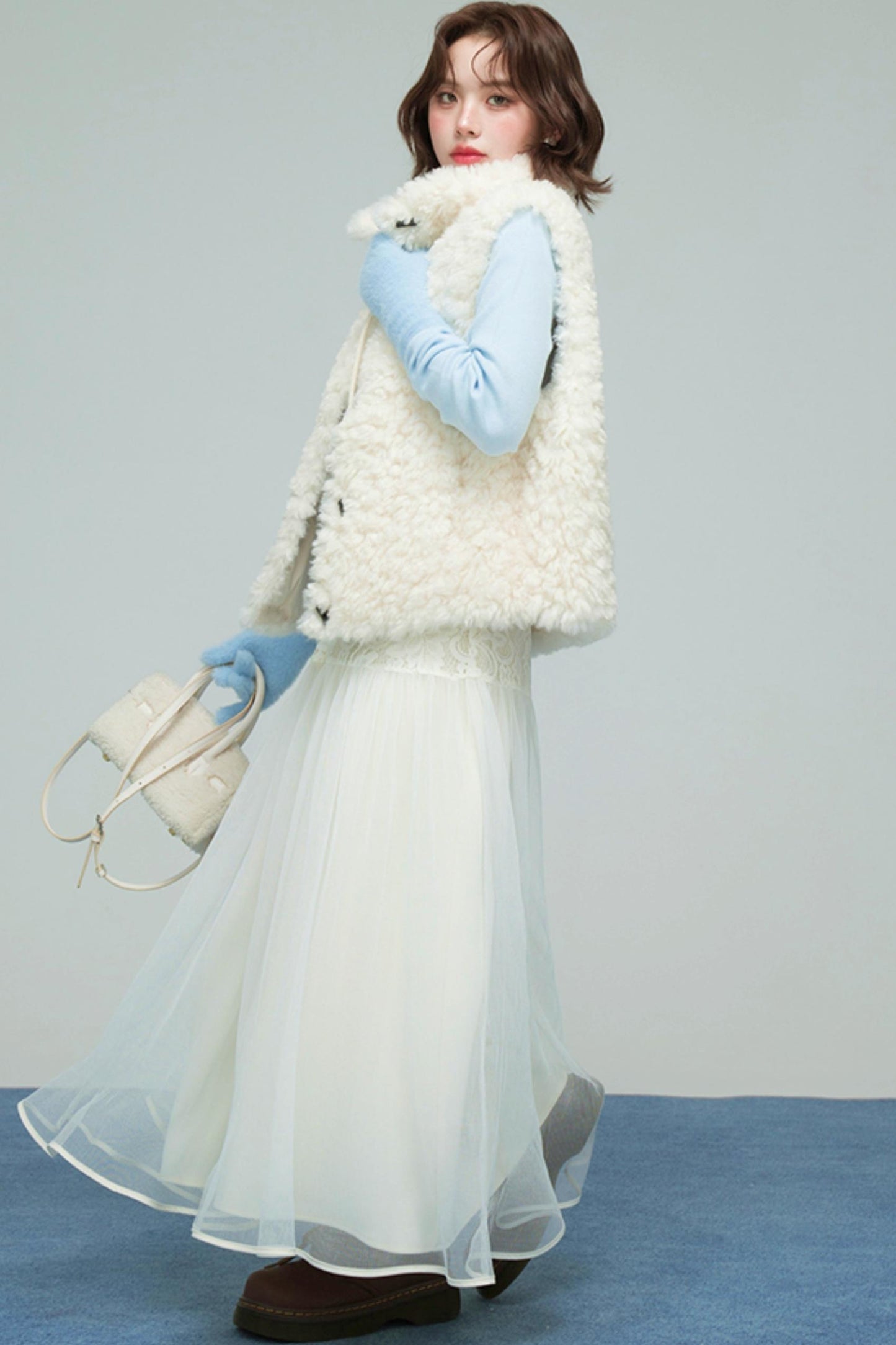 ムーンライトレースプリーツスカート　