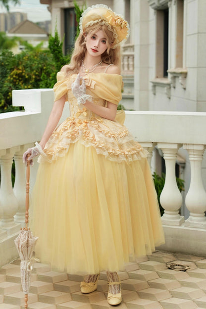 Flower Sweet Mesh Corset Lolita Setup