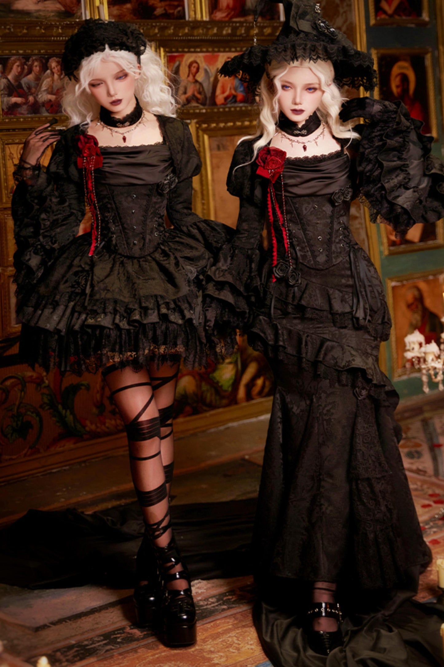 【予約商品】ソーサレスコルセットアンサンブルロリータセットアップ