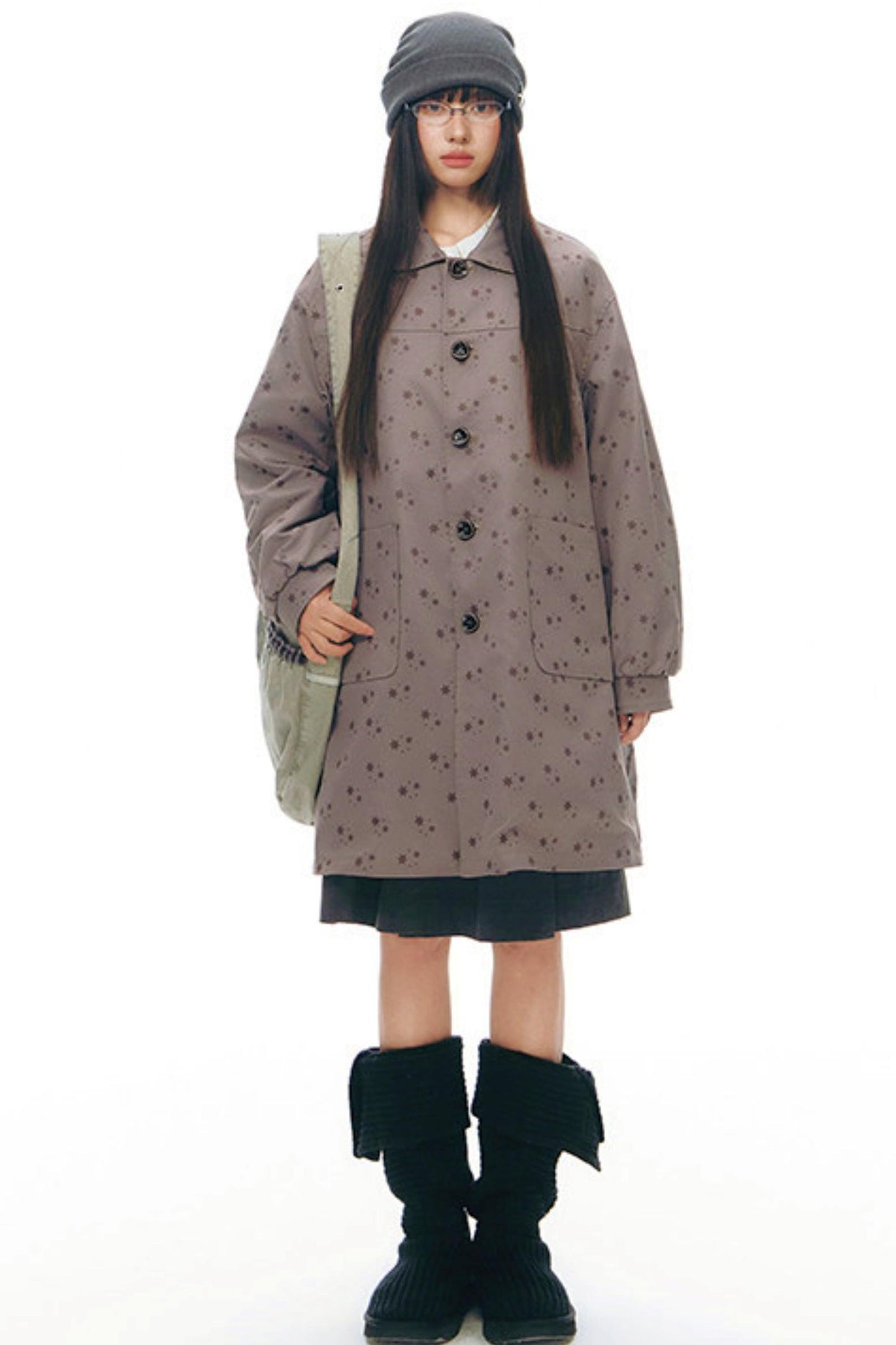 ドールカラープリーツコットンブラウス