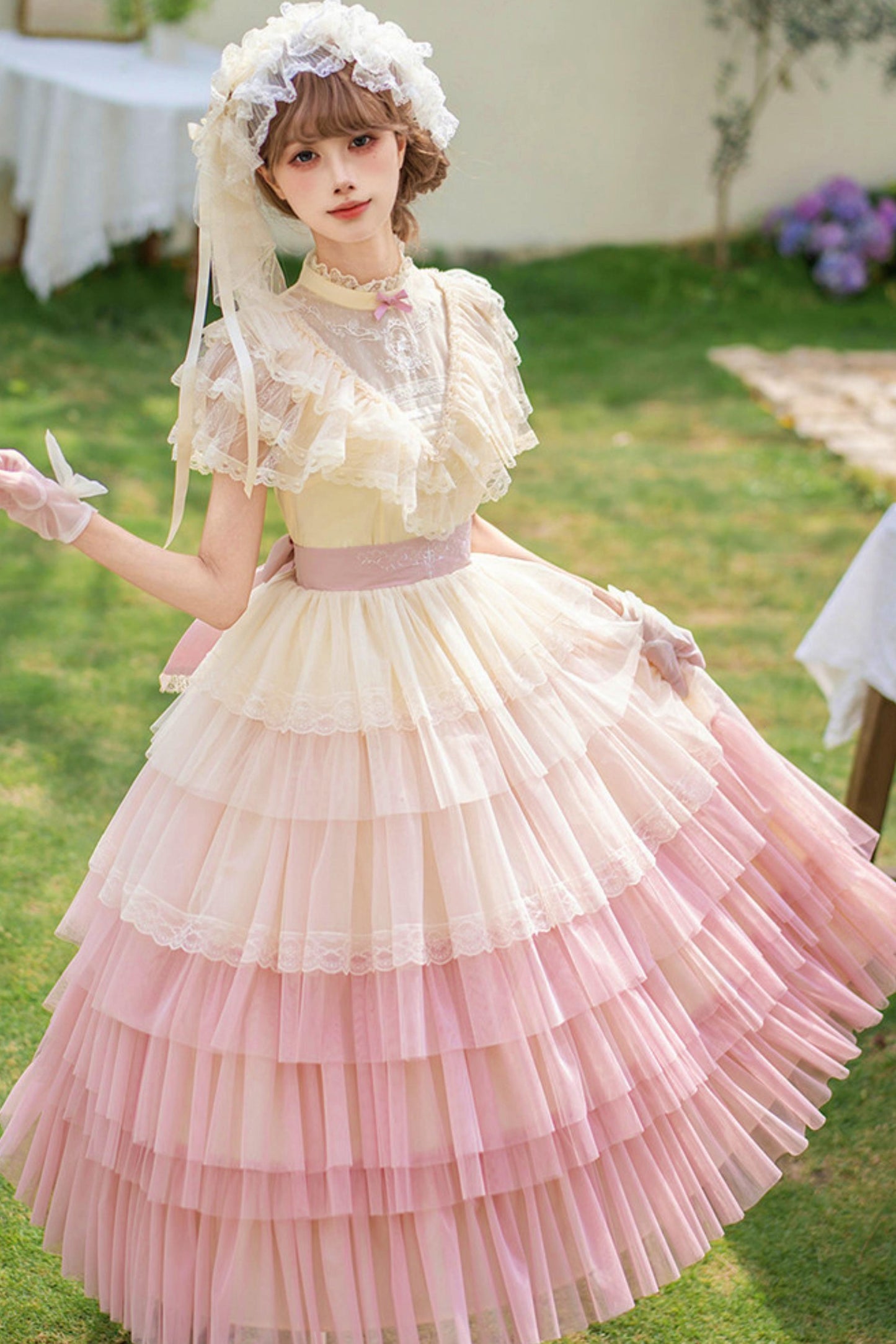 Sweet Gradient Princess Dress + Accessories