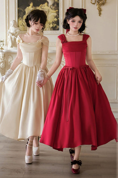 Retro Classic Waisted Dress + Accessories