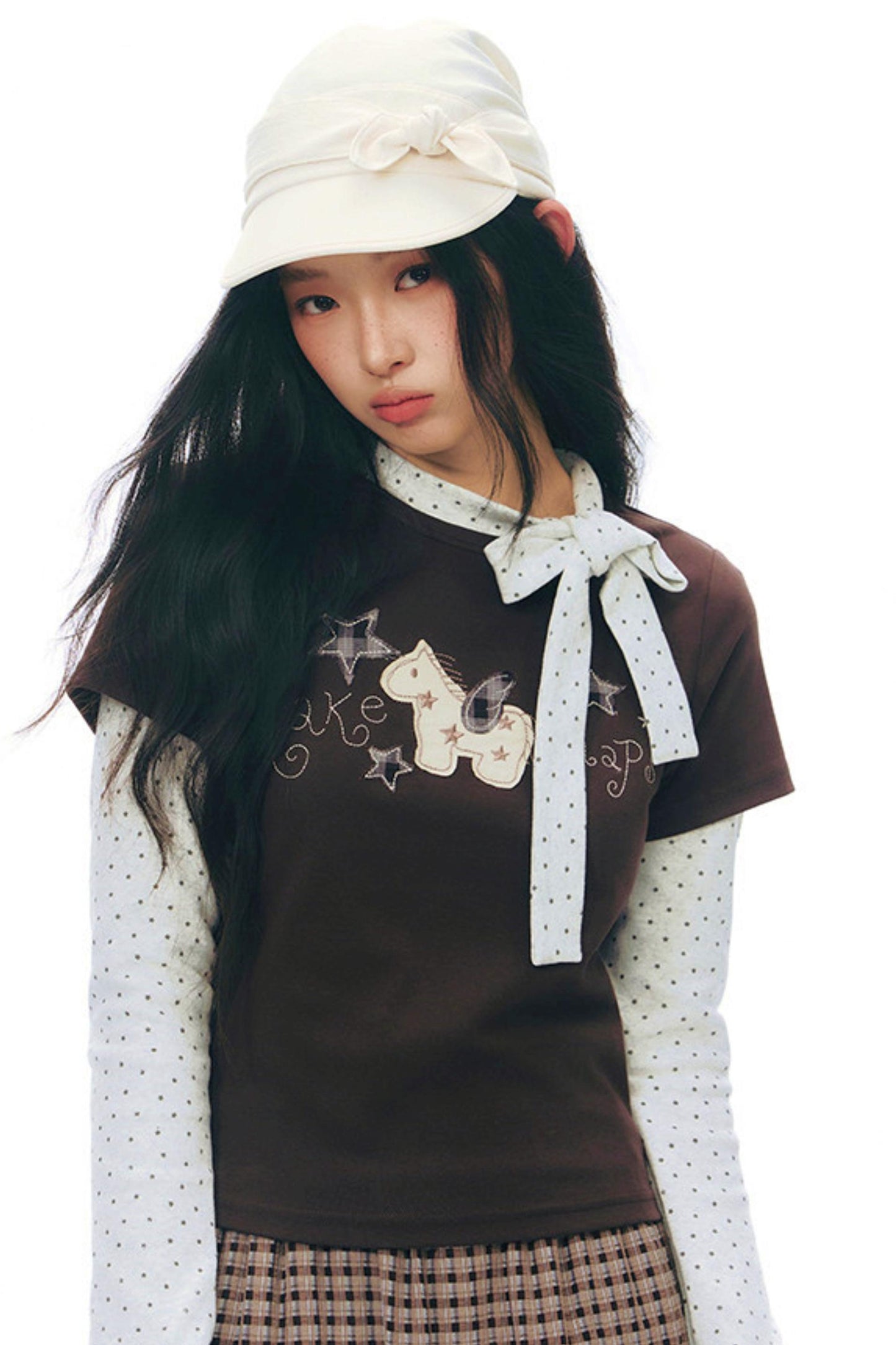 ポニーパッチデザイントップス