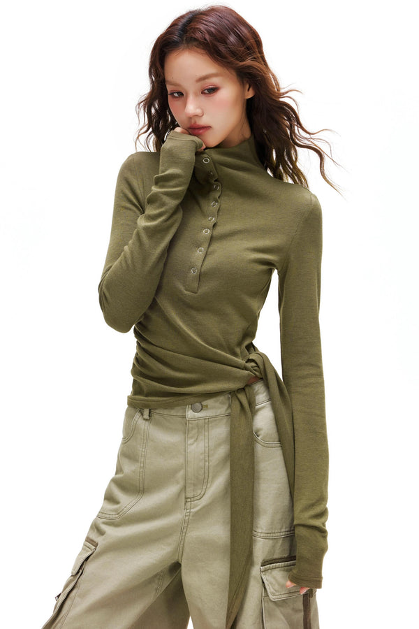 タートルネックヒーティングトップス