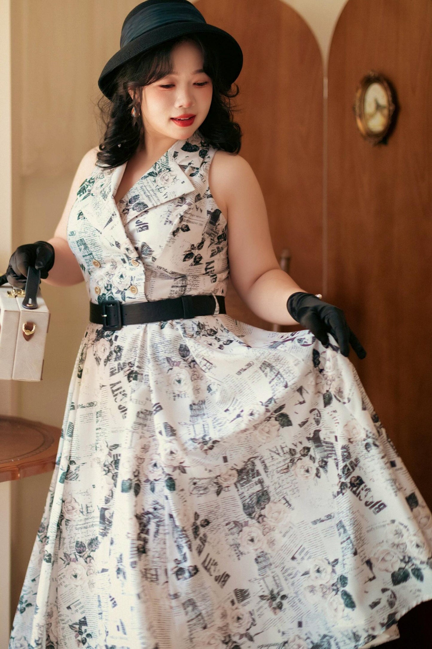 Französisch Elegantes Flare-Kleid