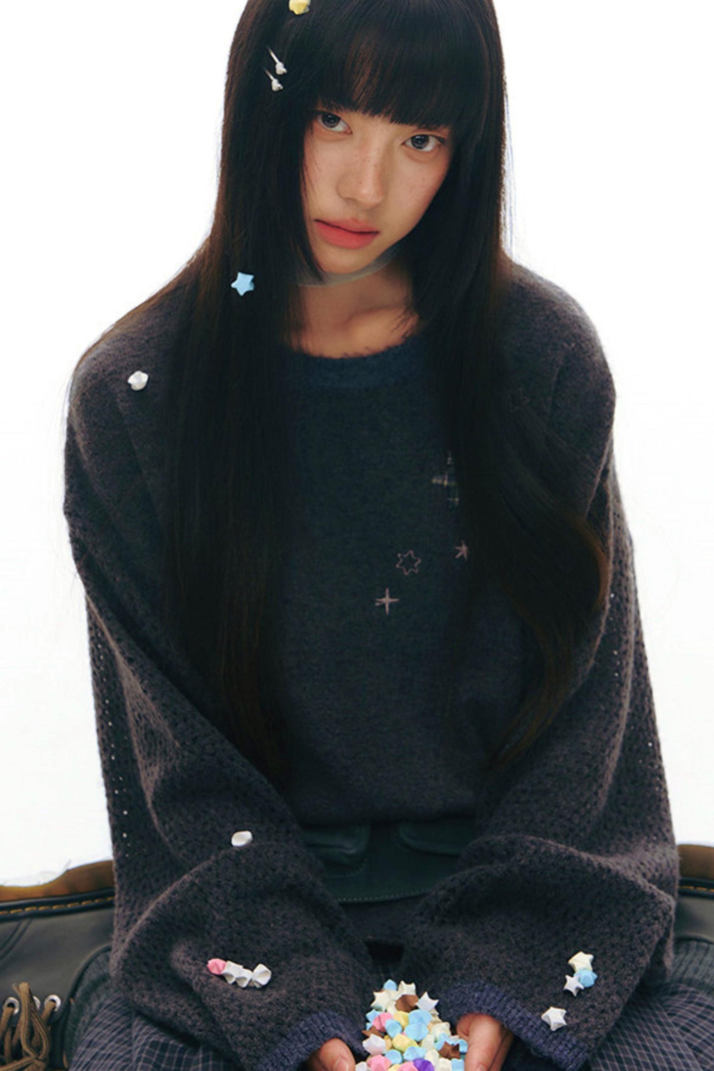 シックスポイントスターニットセーター