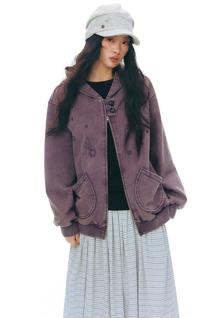 Y2Kボタンレイヤードトップス