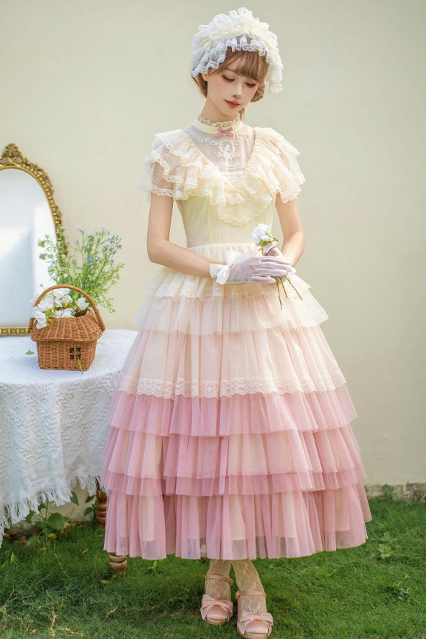 Sweet Gradient Princess Dress + Accessories