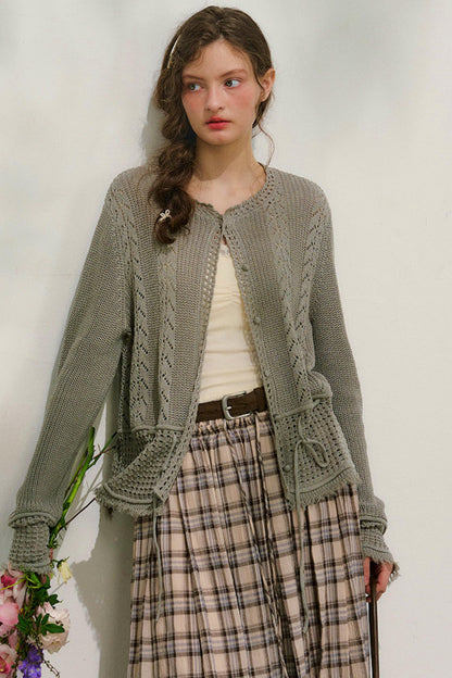 ストリートニットカーディガン