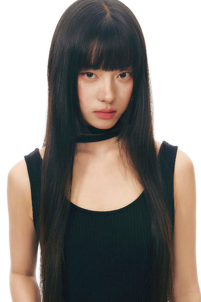 Robe chasuble en tulle Y2K