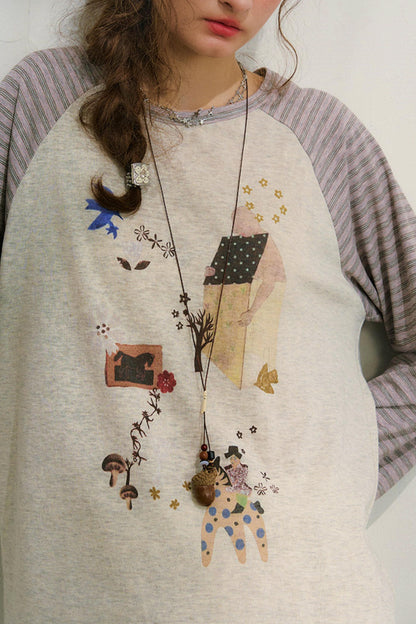 보더 암 레트로 탑