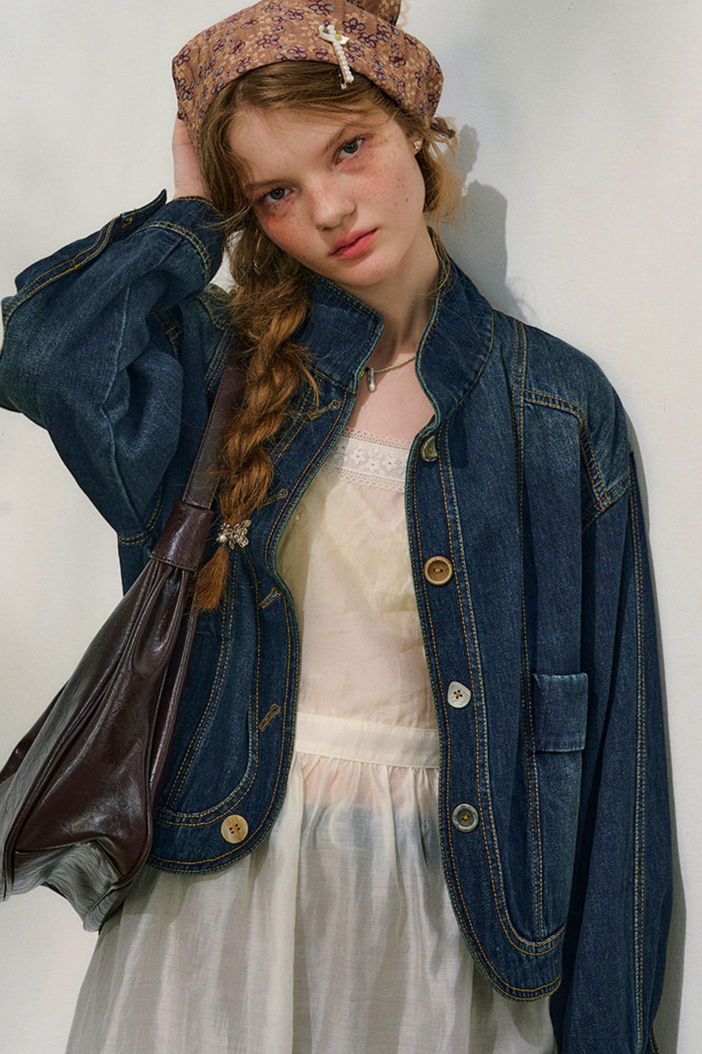 유롱 데님 재킷